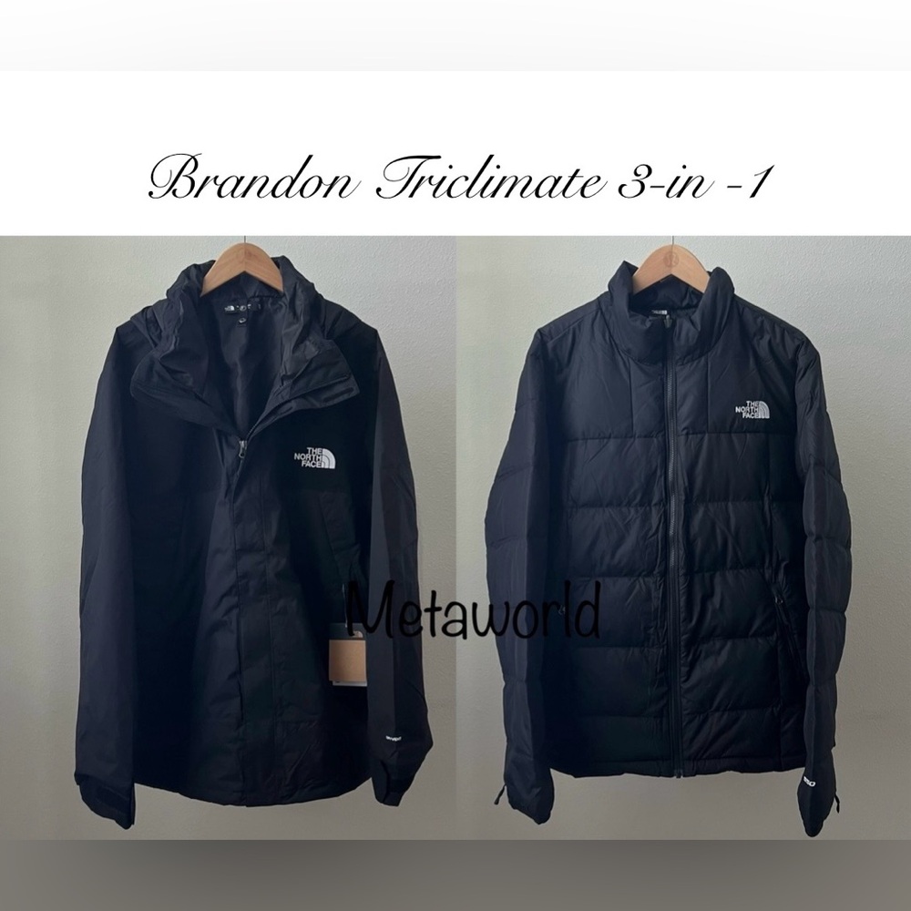 THE NORTH FACE Men's Bandon Triclimate Insulated Down Dryvent 3 in 1 Black